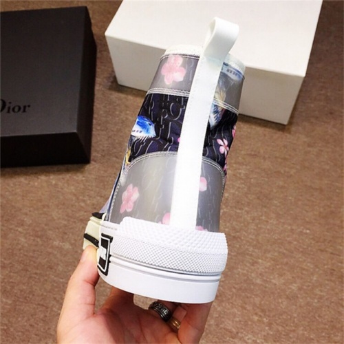 Replica Christian Dior CD High Tops Shoes For Men #496863 $85.00 USD for Wholesale