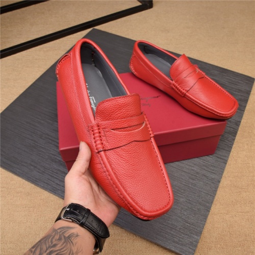 Salvatore Ferragamo SF Leather Shoes For Men #496868 $80.00 USD, Wholesale Replica Salvatore Ferragamo Leather Shoes