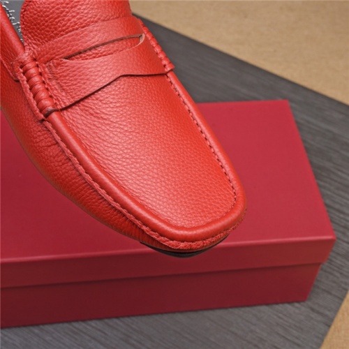 Replica Salvatore Ferragamo SF Leather Shoes For Men #496868 $80.00 USD for Wholesale