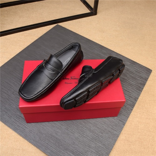Replica Salvatore Ferragamo SF Leather Shoes For Men #496871 $80.00 USD for Wholesale