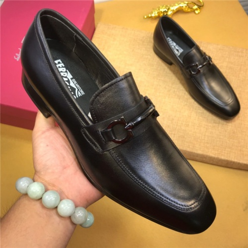 Salvatore Ferragamo SF Leather Shoes For Men #496873 $88.00 USD, Wholesale Replica Salvatore Ferragamo Leather Shoes