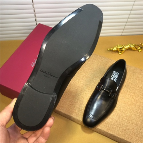 Replica Salvatore Ferragamo SF Leather Shoes For Men #496873 $88.00 USD for Wholesale