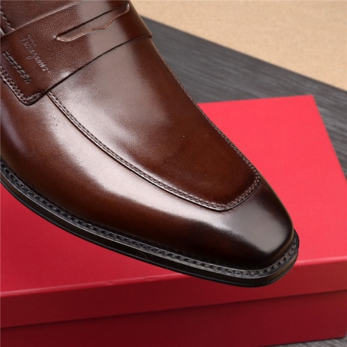 Replica Salvatore Ferragamo SF Leather Shoes For Men #496875 $107.00 USD for Wholesale