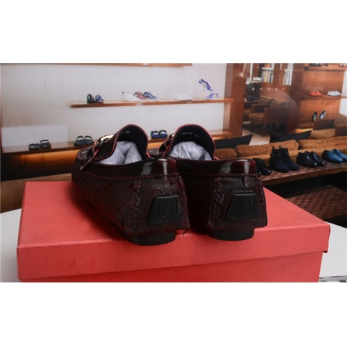Replica Salvatore Ferragamo SF Leather Shoes For Men #496881 $80.00 USD for Wholesale