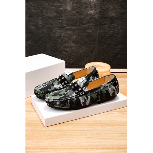 Replica Valentino Leather Shoes For Men #496903 $78.00 USD for Wholesale