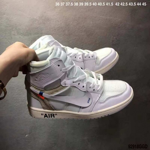 Nike Air Jordan 1 & Off-White For Men #497440