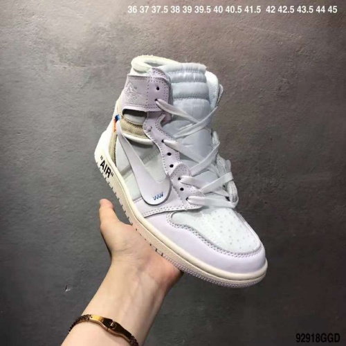 Replica Nike Air Jordan 1 & Off-White For Men #497440 $66.00 USD for Wholesale