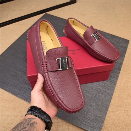 Salvatore Ferragamo SF Leather Shoes For Men #498095 $80.00 USD, Wholesale Replica Salvatore Ferragamo Leather Shoes