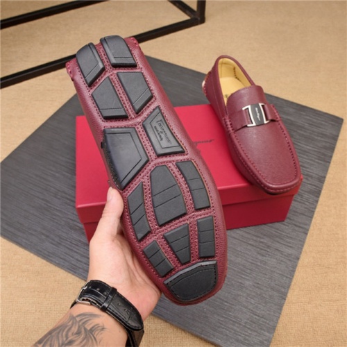 Replica Salvatore Ferragamo SF Leather Shoes For Men #498095 $80.00 USD for Wholesale