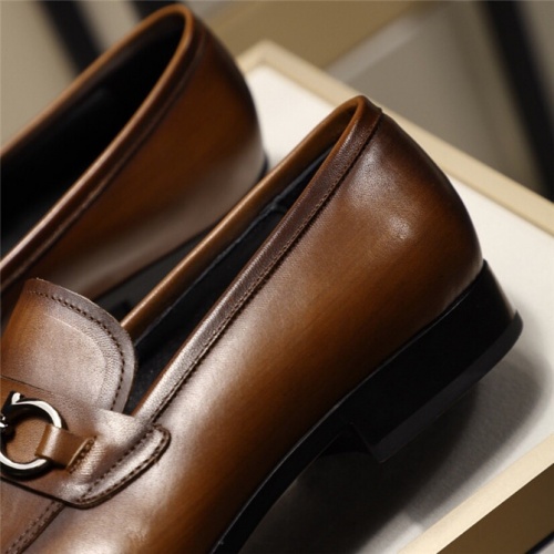 Replica Salvatore Ferragamo SF Leather Shoes For Men #498109 $85.00 USD for Wholesale