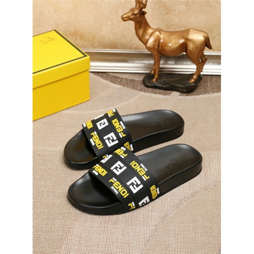 Replica Fendi Fashion Slippers For Men #498475 $39.00 USD for Wholesale