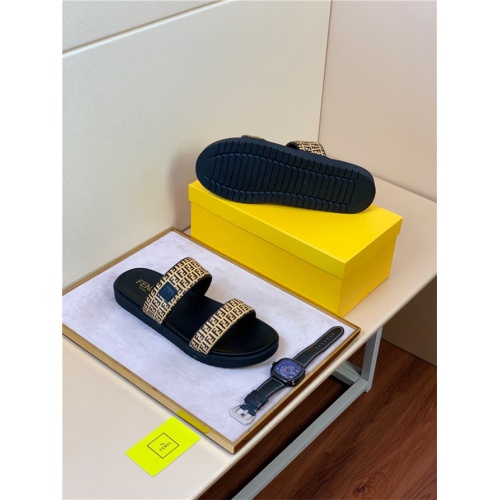 Replica Fendi Fashion Slippers For Men #498484 $52.00 USD for Wholesale