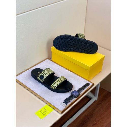 Replica Fendi Fashion Slippers For Men #498485 $52.00 USD for Wholesale
