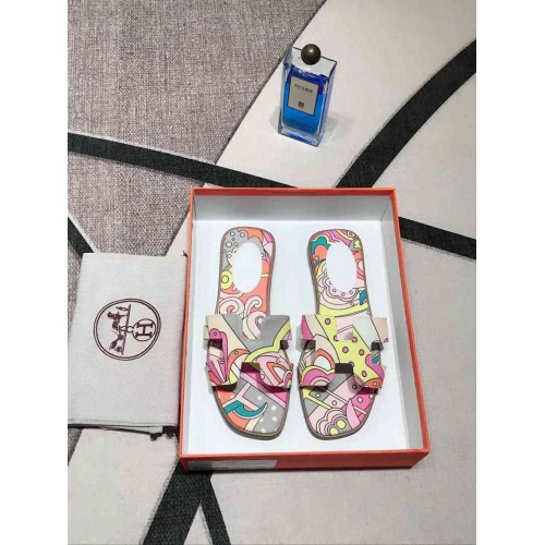 Replica Hermes Fashion Slippers For Women #499813 $52.00 USD for Wholesale
