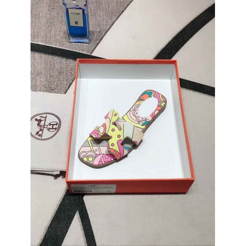 Replica Hermes Fashion Slippers For Women #499813 $52.00 USD for Wholesale