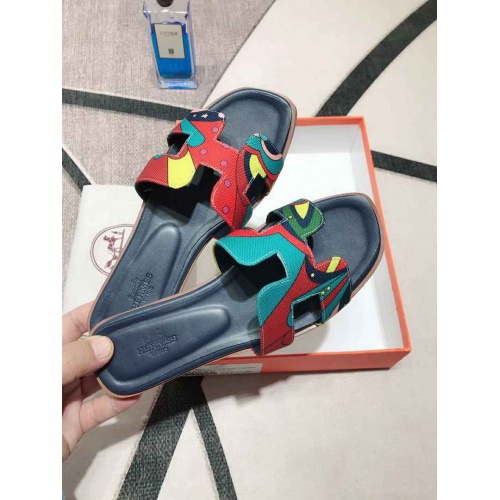 Replica Hermes Fashion Slippers For Women #499814 $60.00 USD for Wholesale