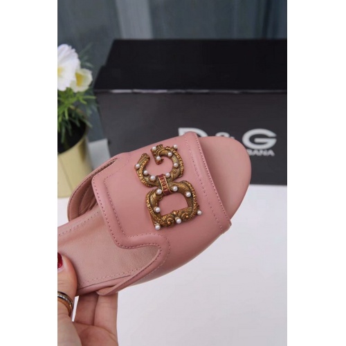 Replica Dolce&Gabbana D&G Slippers For Women #500219 $69.00 USD for Wholesale