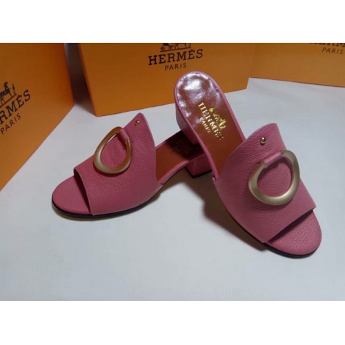 Replica Hermes Fashion Slippers For Women #500490 $60.00 USD for Wholesale