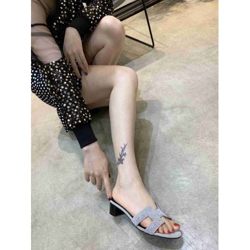 Replica Hermes Fashion Slippers For Women #500624 $65.00 USD for Wholesale