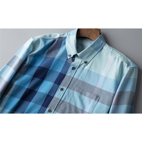 Replica Burberry Shirts Long Sleeved For Men #502457 $38.00 USD for Wholesale