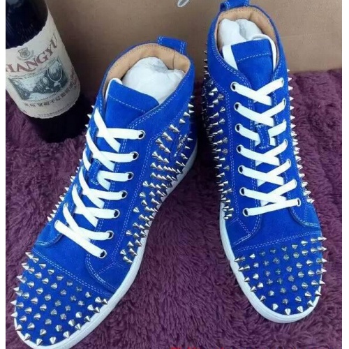 Replica Christian Louboutin CL High Tops Shoes For Men #503005 $96.00 USD for Wholesale