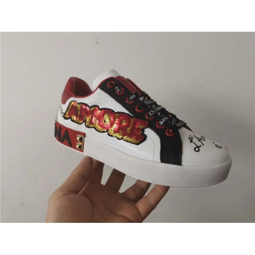 Replica Dolce & Gabbana D&G Casual Shoes For Women #503228 $90.00 USD for Wholesale