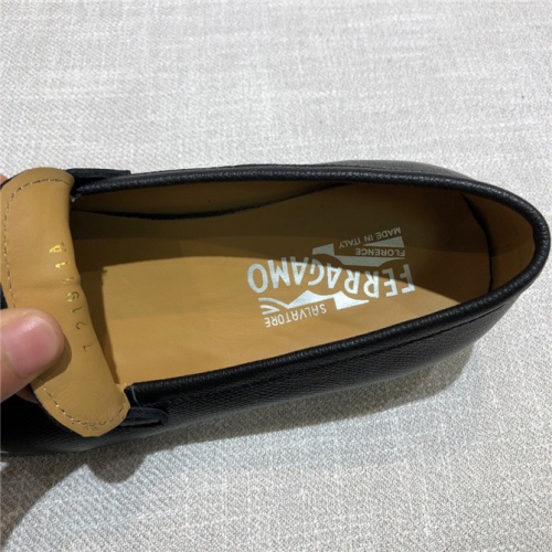 Replica Salvatore Ferragamo Leather Shoes For Men #504985 $96.00 USD for Wholesale