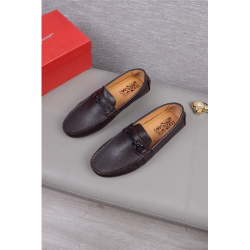 Salvatore Ferragamo Leather Shoes For Men #504989 $72.00 USD, Wholesale Replica Salvatore Ferragamo Leather Shoes