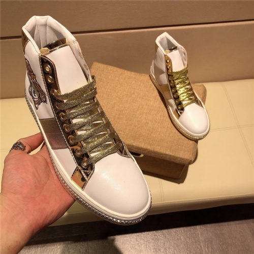 Replica Versace High Tops Shoes For Men #505853 $82.00 USD for Wholesale