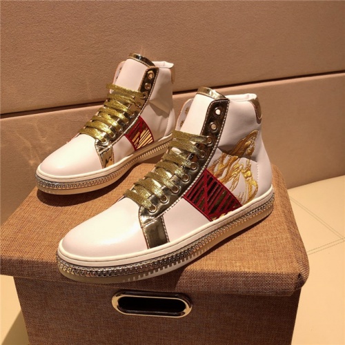 Replica Versace High Tops Shoes For Men #505854 $82.00 USD for Wholesale
