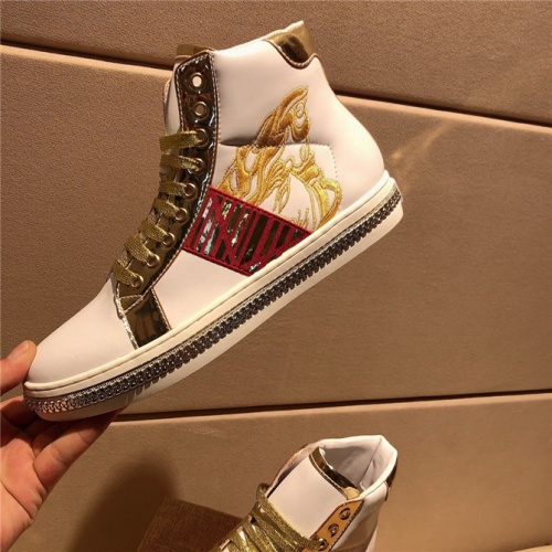 Replica Versace High Tops Shoes For Men #505854 $82.00 USD for Wholesale