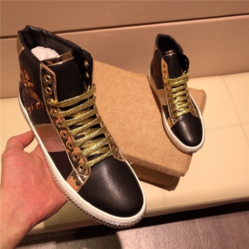 Replica Versace High Tops Shoes For Men #505855 $82.00 USD for Wholesale