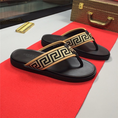 Replica Versace Slippers For Men #505886 $48.00 USD for Wholesale