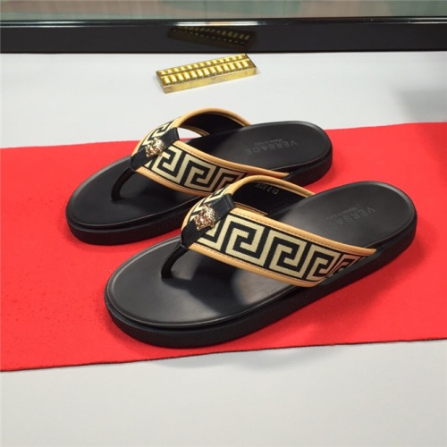 Replica Versace Slippers For Men #505886 $48.00 USD for Wholesale