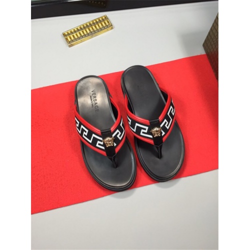 Replica Versace Slippers For Men #505889 $48.00 USD for Wholesale