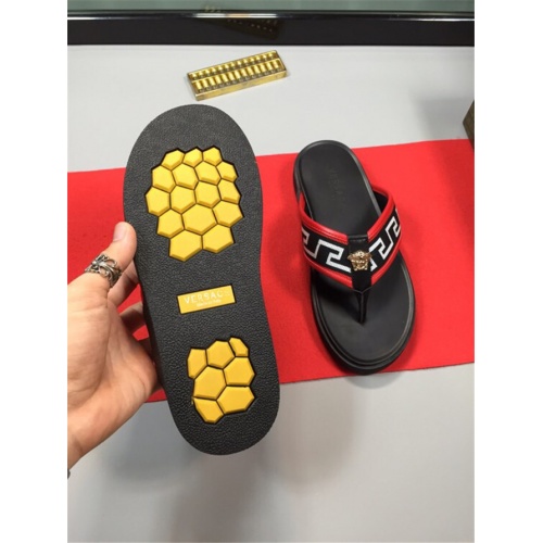 Replica Versace Slippers For Men #505889 $48.00 USD for Wholesale