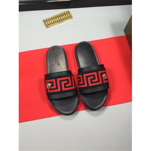 Replica Versace Slippers For Men #505890 $48.00 USD for Wholesale