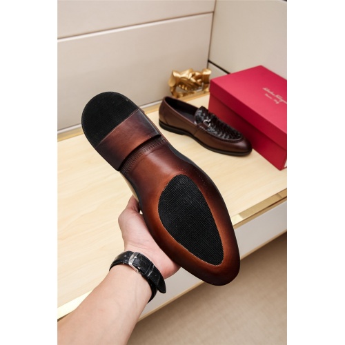 Replica Ferragamo Leather Shoes For Men #506675 $80.00 USD for Wholesale