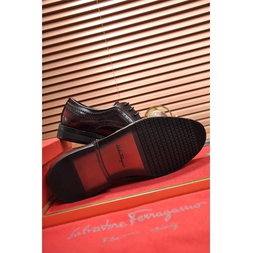 Replica Salvatore Ferragamo Leather Shoes For Men #506689 $85.00 USD for Wholesale