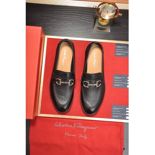Replica Salvatore Ferragamo Flat Shoes For Men #506691 $92.00 USD for Wholesale