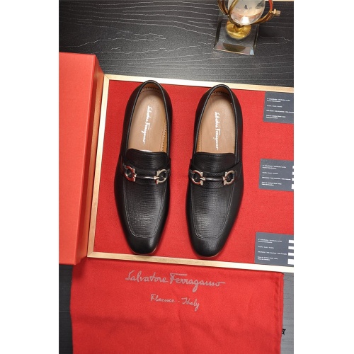Replica Salvatore Ferragamo Flat Shoes For Men #506693 $92.00 USD for Wholesale