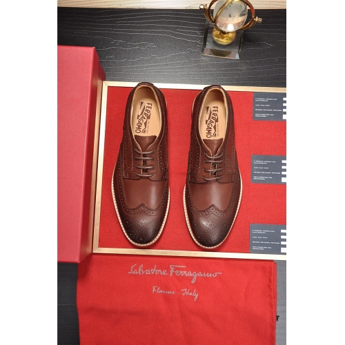 Replica Salvatore Ferragamo Flat Shoes For Men #506695 $102.00 USD for Wholesale