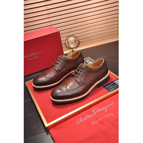 Replica Salvatore Ferragamo Flat Shoes For Men #506695 $102.00 USD for Wholesale