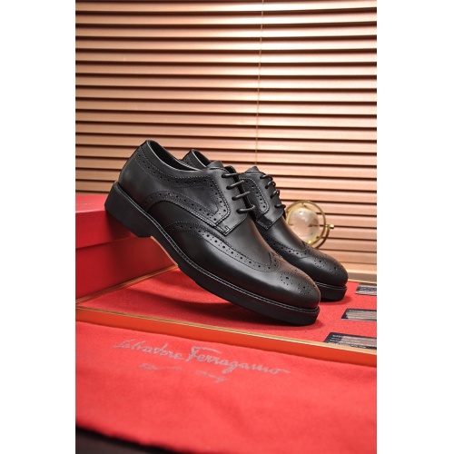 Replica Salvatore Ferragamo Flat Shoes For Men #506696 $102.00 USD for Wholesale