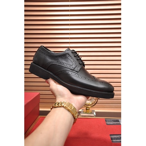 Replica Salvatore Ferragamo Flat Shoes For Men #506696 $102.00 USD for Wholesale