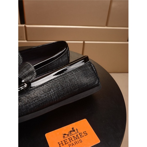 Replica Hermes Leather Shoes For Men #507740 $68.00 USD for Wholesale