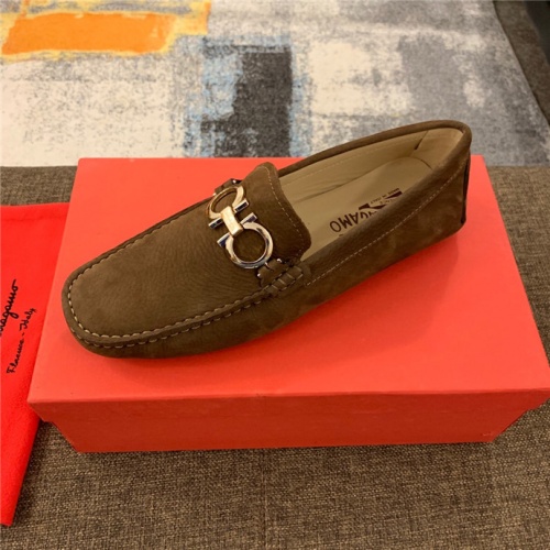 Replica Salvatore Ferragamo Flat Shoes For Men #507754 $82.00 USD for Wholesale
