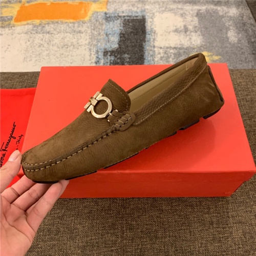Replica Salvatore Ferragamo Flat Shoes For Men #507754 $82.00 USD for Wholesale