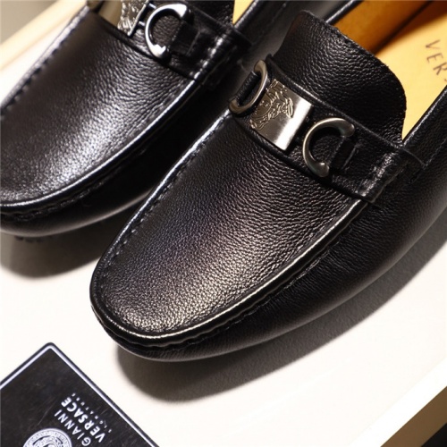 Replica Versace Leather Shoes For Men #508139 $72.00 USD for Wholesale