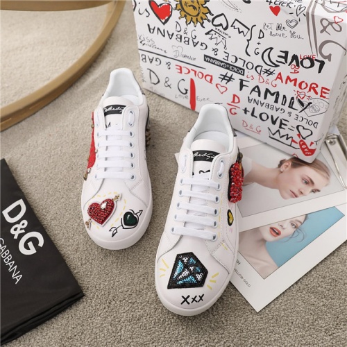 Replica Dolce & Gabbana D&G Casual Shoes For Women #508390 $96.00 USD for Wholesale